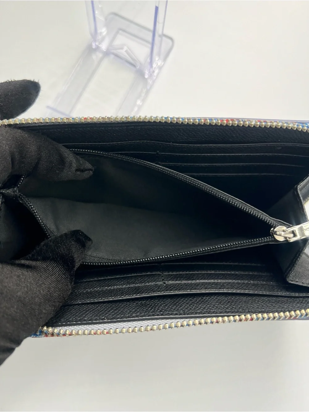 Coach Accordion Zip Wallet EUC
